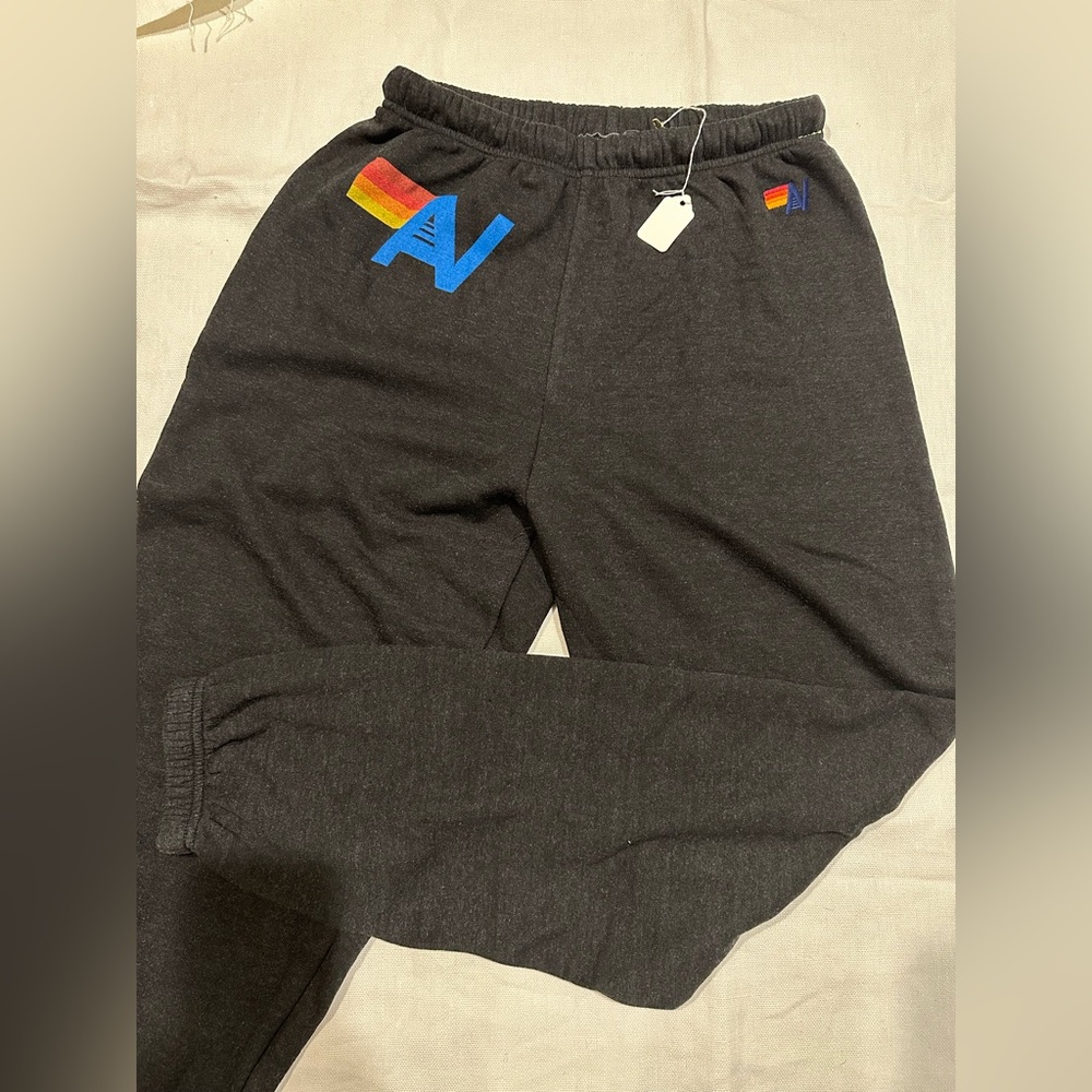 Aviator Nation Women’s Black Logo Sweat Pants